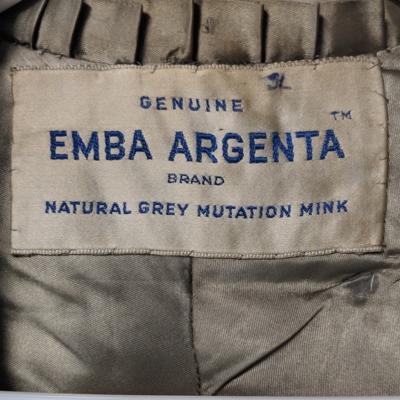 Vintage Genuine Grey Mink Wrap - Picture 2 of 3